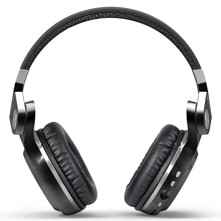 Bluedio T2+ Turbine Wireless Bluetooth 4.1 Stereo Headphones Headset with Mic & Micro SD Card Slot & FM Radio, For iPhone, Samsung, Huawei, Xiaomi, HTC and Other Smartphones, All Audio Devices(Black) - Headset & Headphone by Bluedio | Online Shopping UK | buy2fix