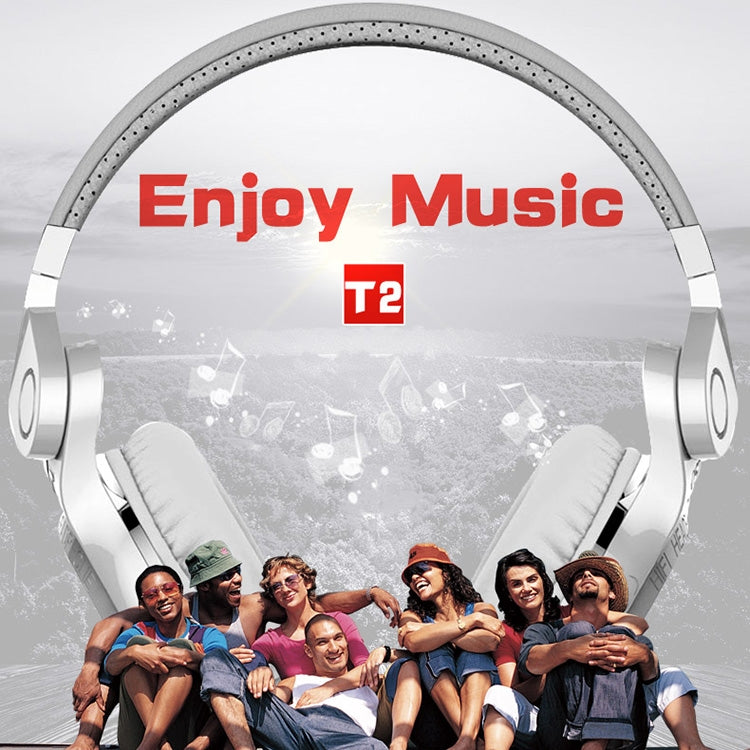 Bluedio T2+ Turbine Wireless Bluetooth 4.1 Stereo Headphones Headset with Mic & Micro SD Card Slot & FM Radio, For iPhone, Samsung, Huawei, Xiaomi, HTC and Other Smartphones, All Audio Devices(Black) - Headset & Headphone by Bluedio | Online Shopping UK | buy2fix