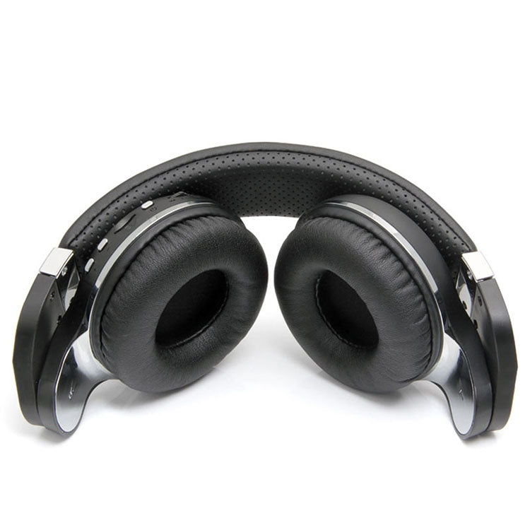 Bluedio T2+ Turbine Wireless Bluetooth 4.1 Stereo Headphones Headset with Mic & Micro SD Card Slot & FM Radio, For iPhone, Samsung, Huawei, Xiaomi, HTC and Other Smartphones, All Audio Devices(Black) - Headset & Headphone by Bluedio | Online Shopping UK | buy2fix