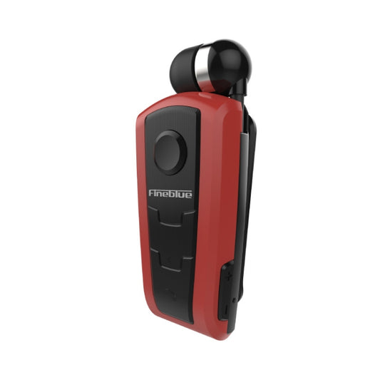 Fineblue F910 CSR4.1 Retractable Cable Caller Vibration Reminder Anti-theft Bluetooth Headset(Red) by Fineblue