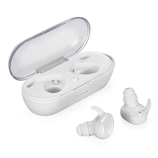 TWS-4 IPX5 Waterproof Bluetooth 5.0 Touch Wireless Bluetooth Earphone with Charging Box, Support HD Call & Voice Prompts(White) by buy2fix