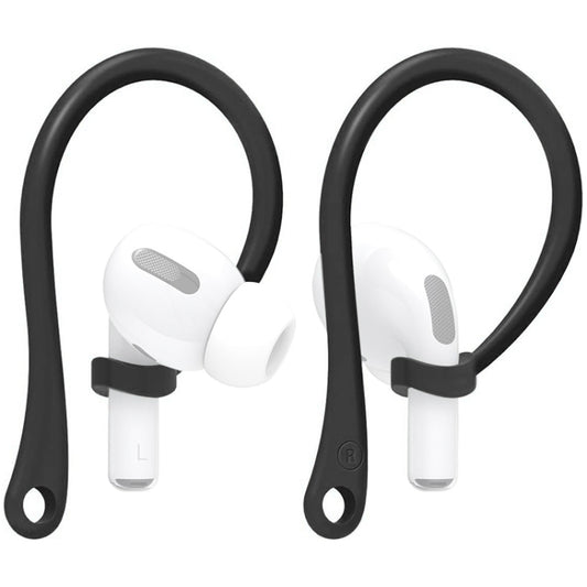 For AirPods 1 / 2 / Pro Anti-lost Silicone Earphone Ear-hook(Black) by buy2fix
