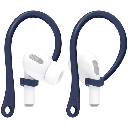 For AirPods 1 / 2 / Pro Anti-lost Silicone Earphone Ear-hook(Dark Blue) by buy2fix