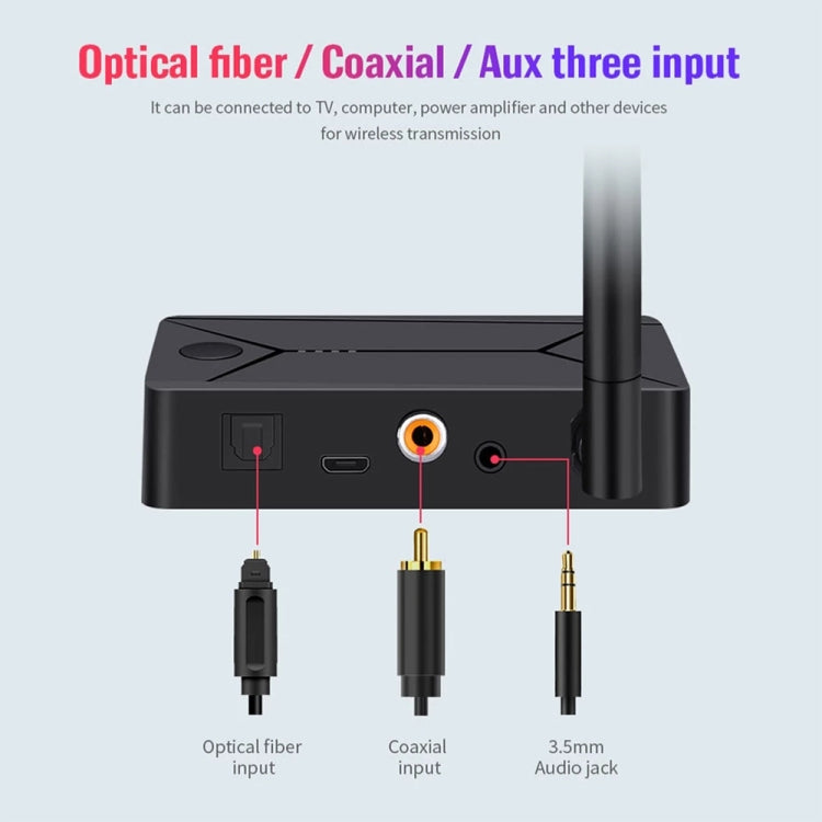 TX13 3 in 1 Portable Bluetooth 5.0 Digital Optical Coaxial Audio Transmitter with 3.5mm Jack for Bluetooth Speaker / Headset - Audio Receiver Transmitter by buy2fix | Online Shopping UK | buy2fix