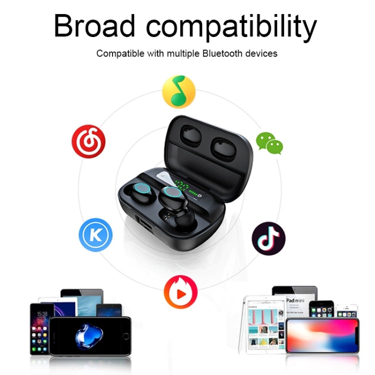 S11 TWS Touch Bluetooth Earphone with Magnetic Charging Box, Support Three-screen LED Power Display by buy2fix