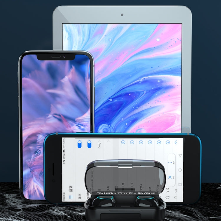 M10 Bluetooth 5.1 TWS Digital Display Wireless Bluetooth Earphone with Charging Box, Support Touch & Siri & Battery Display(Black) by buy2fix