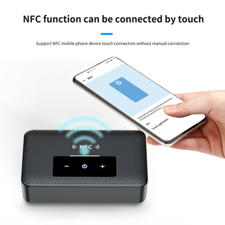 NFC BT19 Bluetooth 5.0 Receiver Transmitter Headset Car Audio Player - Audio Receiver Transmitter by buy2fix | Online Shopping UK | buy2fix