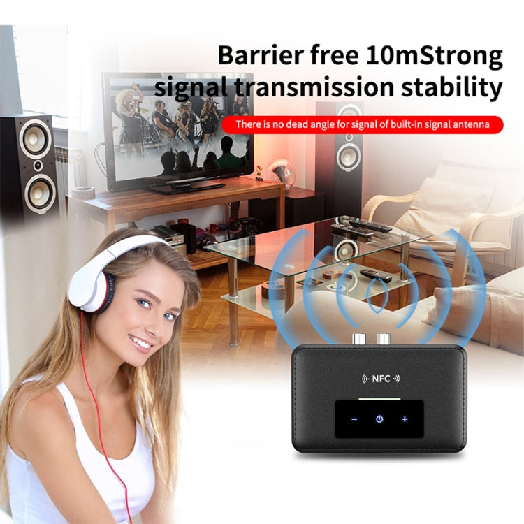 NFC BT19 Bluetooth 5.0 Receiver Transmitter Headset Car Audio Player - Audio Receiver Transmitter by buy2fix | Online Shopping UK | buy2fix