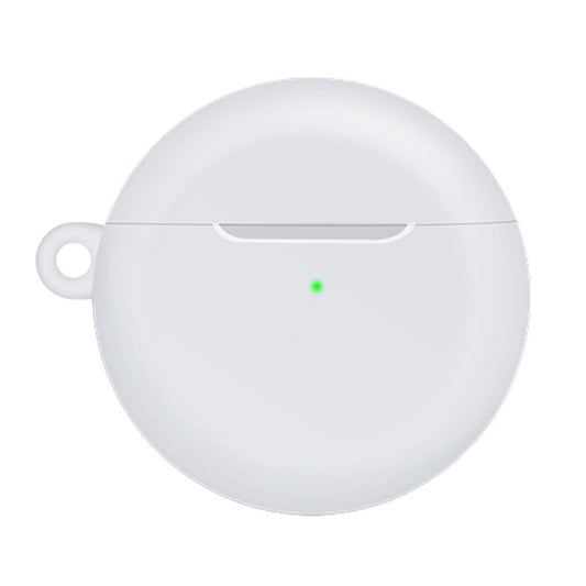 For Huawei Freebuds 4 Full Coverage Waterproof Silicone Wireless Earphone Protective Case with Hook Up (Clear White) by buy2fix