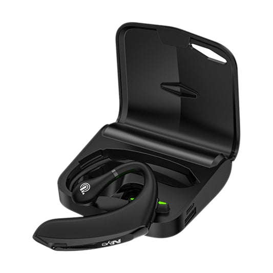 DS800 Bluetooth 5.0 Universal Hanging Ear Style Business Sports Wireless Bluetooth Earphone with Charging Box (Black) by buy2fix
