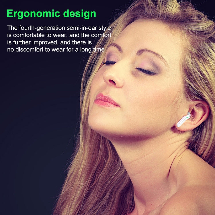 Lenovo XT85 TWS Gaming Wireless Bluetooth Earphone (White) by Lenovo