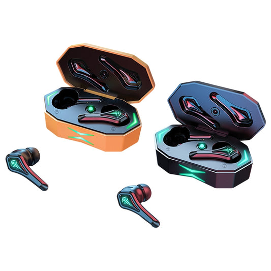 TWS-A10 Wireless Bluetooth Earphone with Charging Compartment(Orange) by buy2fix