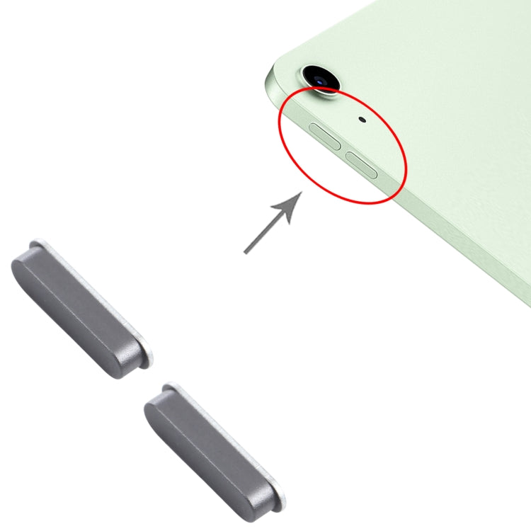 Volume Control Button for iPad Air 4 10.9 inch 2020 A2316 A2324 A2325 A2072 (Grey) by buy2fix