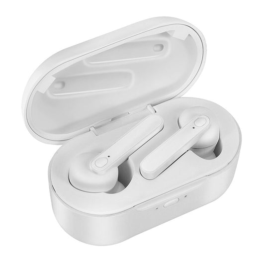 DT-5 IPX Waterproof Bluetooth 5.0 Wireless Bluetooth Earphone with Magnetic Charging Box, Support Call & Power Bank Function(White) by buy2fix
