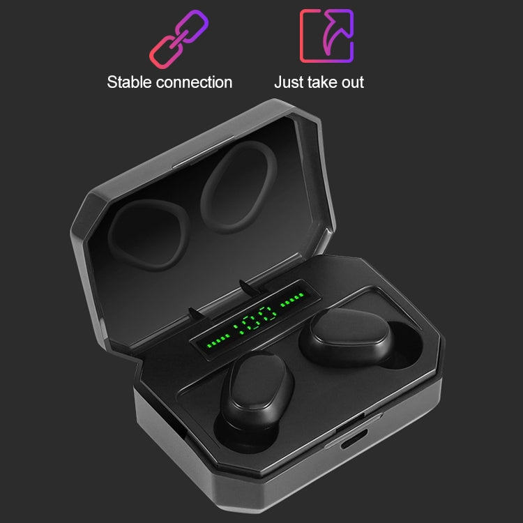DT-14 Wireless Two Ear Bluetooth Headset Supports Touch & Smart Magnetic Charging & Power On Automatic Pairing(White) by buy2fix