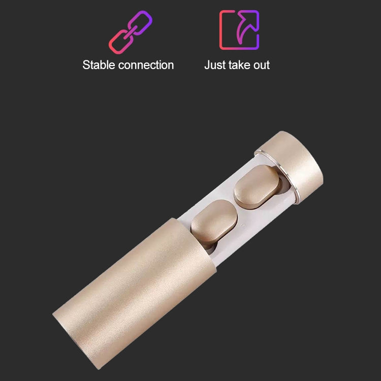 DT-16 Wireless Two Ear Bluetooth Headset Supports Touch & Smart Magnetic Charging & Power On Automatic Pairing (Black) by buy2fix