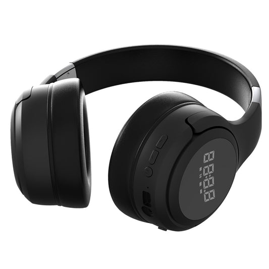 ZEALOT B28 Folding Headband Bluetooth Stereo Music Headset with Display (Black) by ZEALOT