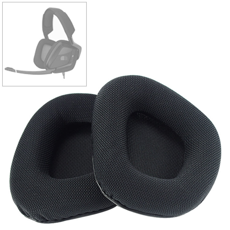 2 Pairs For Corsair Void RGB Pro Headphone Cushion Mesh Cloth Cover Earmuffs Replacement Earpads - Earmuff & Pad by buy2fix | Online Shopping UK | buy2fix