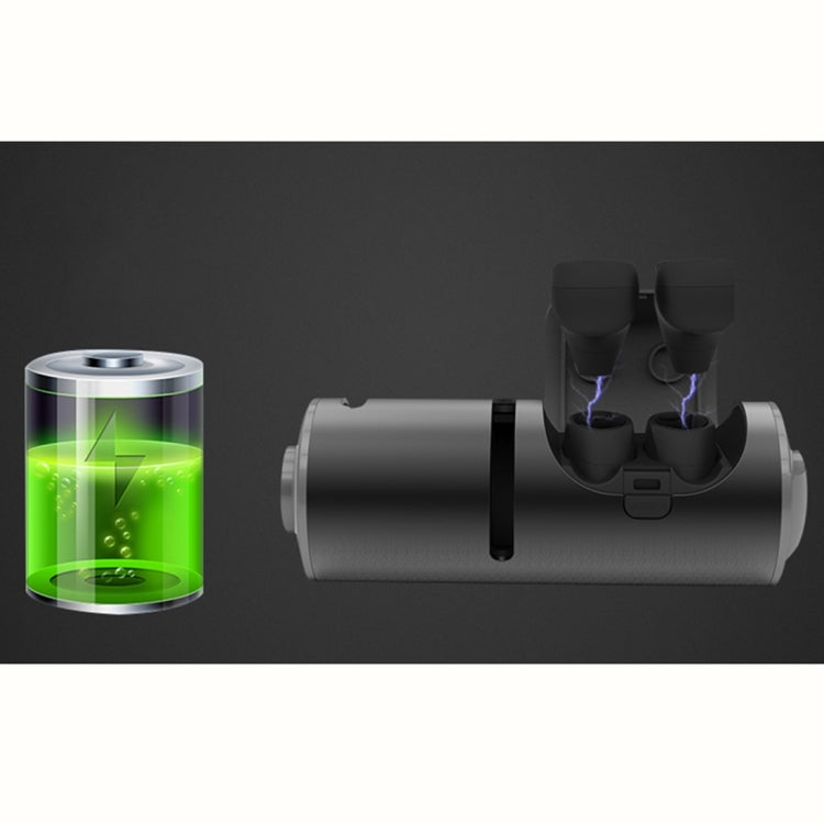 3 in 1 TWS Mini Waterproof Bluetooth 4.2 Wireless Earphone + Audio + Charging Box(Black) by REMAX