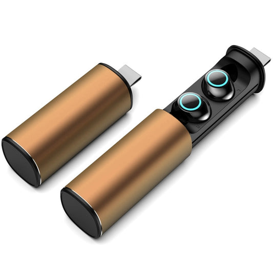 S5 Twins Sports Magnetic Ear-in TWS Bluetooth V5.0 Wireless Earphones(Gold) by buy2fix
