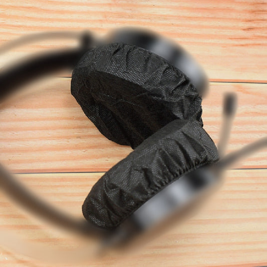 Disposable Earphone Earmuffs Are Dust Proof, Sweat Proof And Breathable(Black) by buy2fix