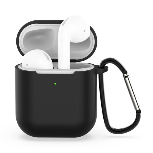 Wireless Earphones Shockproof Silicone Protective Case for Apple AirPods 1 / 2(Black) - For AirPods 1/2 by buy2fix | Online Shopping UK | buy2fix