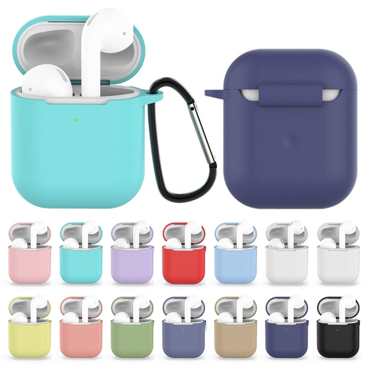 Wireless Earphones Shockproof Silicone Protective Case for Apple AirPods 1 / 2(Black) by buy2fix
