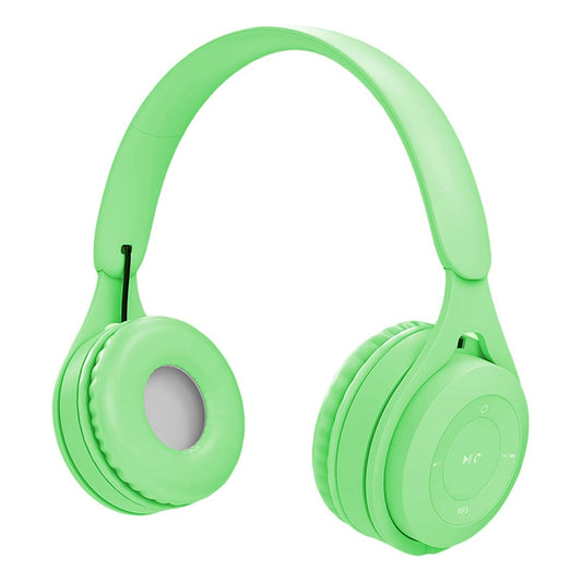 Y08 Hifi Sound Quality Macaron Bluetooth Headset, Supports Calling & TF Card & 3.5mm AUX (Green) by buy2fix