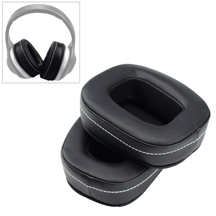 2 PCS For DENON AH-D600 / AH-D7100 Soft Sponge Earphone Protective Cover Earmuffs(Black White) - Earmuff & Pad by buy2fix | Online Shopping UK | buy2fix