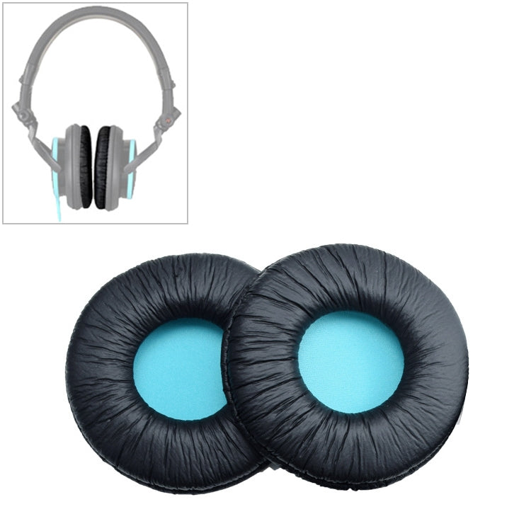 2 PCS For SONY MDR-V55 Earphone Cushion Leather Cover Earmuffs Replacement Earpads (Blue) - Earmuff & Pad by buy2fix | Online Shopping UK | buy2fix