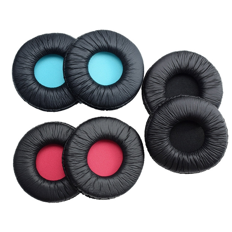 2 PCS For SONY MDR-V55 Earphone Cushion Leather Cover Earmuffs Replacement Earpads (Blue) - Earmuff & Pad by buy2fix | Online Shopping UK | buy2fix