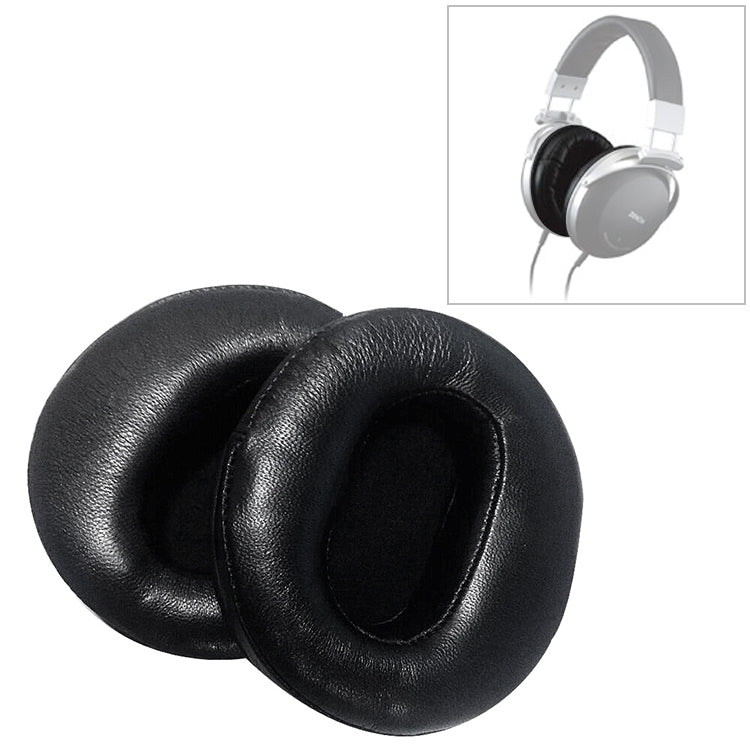2 PCS For DENON AH-D2000 / AH-D5000 / AH-D7000 Headphone Cushion Sponge Leather Cover Earmuffs Replacement Earpads - Earmuff & Pad by buy2fix | Online Shopping UK | buy2fix