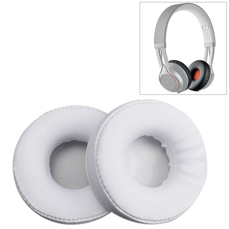 2 PCS For Jabra Revo Wireless Headphone Cushion Sponge Leather Cover Earmuffs Replacement Earpads(White) - Earmuff & Pad by buy2fix | Online Shopping UK | buy2fix