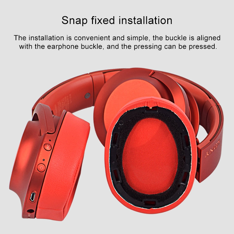 2pcs Sponge Headphone Protective Case for Sony MDR-100ABN / WH-H900N(Gold) - Earmuff & Pad by buy2fix | Online Shopping UK | buy2fix