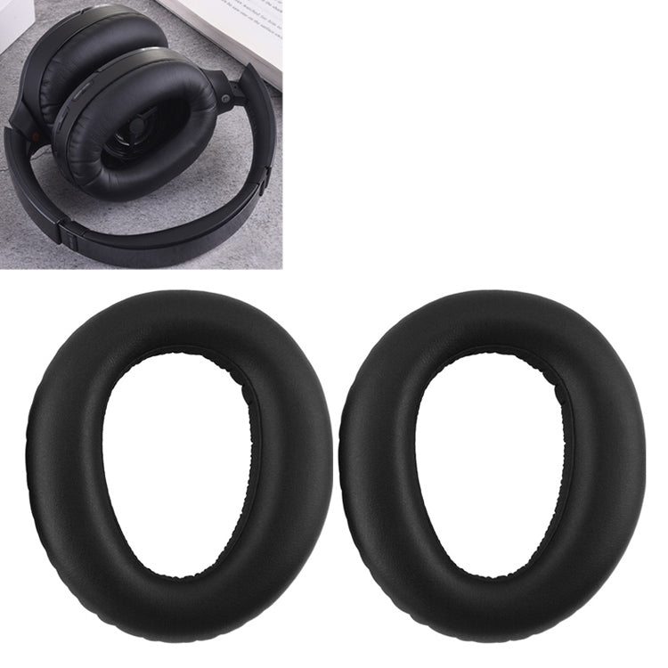 1 Pair Sponge Headphone Protective Case for Sony MDR-1000X / WH-1000XM2(Black) - Earmuff & Pad by buy2fix | Online Shopping UK | buy2fix