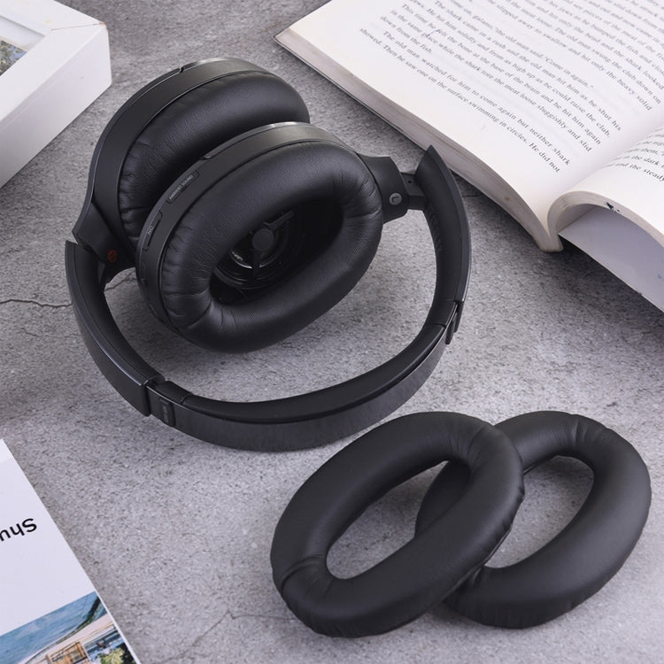 1 Pair Sponge Headphone Protective Case for Sony MDR-1000X / WH-1000XM2(Black) - Earmuff & Pad by buy2fix | Online Shopping UK | buy2fix