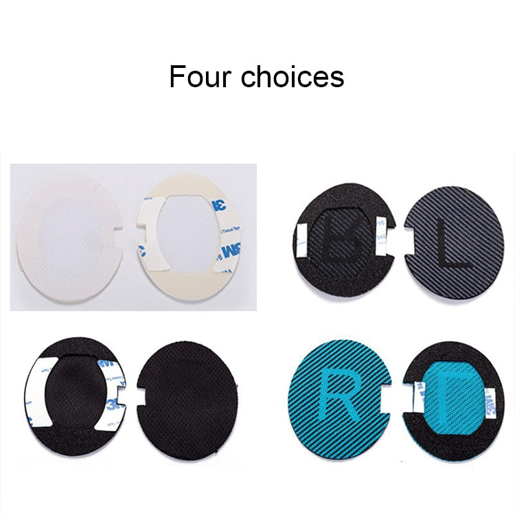 1 Pair Soft Earmuff Headphone Jacket with LR Cotton for BOSE QC2 / QC15 / AE2 / QC25 / QC35(Black) - Earmuff & Pad by buy2fix | Online Shopping UK | buy2fix