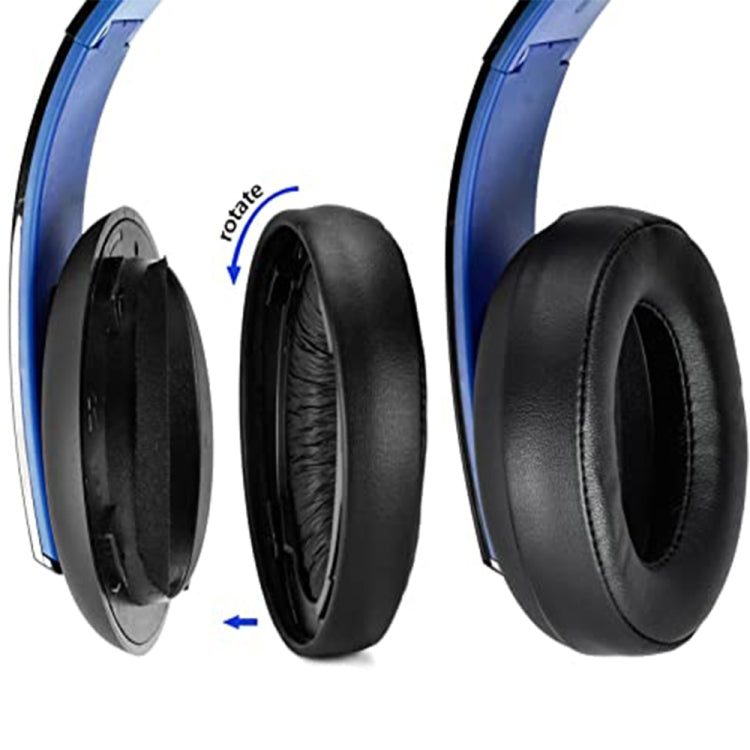 2pcs Soft Earmuff Headphone Jacket for Sony PS4 Gold Wireless Stereo Headset(White) - Earmuff & Pad by buy2fix | Online Shopping UK | buy2fix