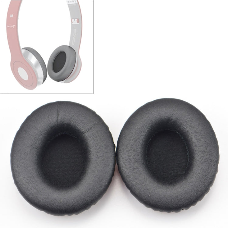 2 PCS For Beats Solo HD / Solo 1.0 Headphone Protective Leather Cover Sponge Earmuffs (Black) - Earmuff & Pad by buy2fix | Online Shopping UK | buy2fix