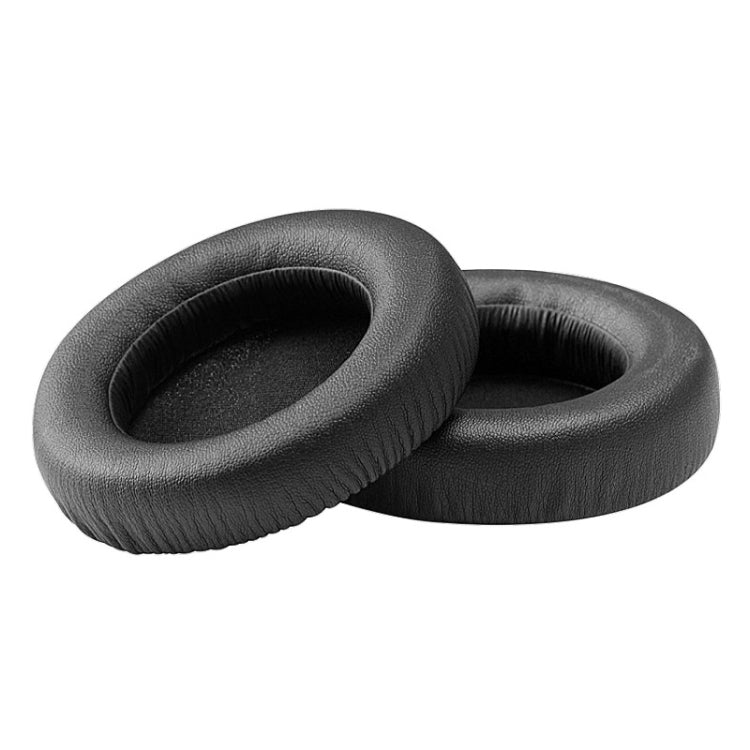 2 PCS For ATH WS550 Imitation Leather + Sponge Headphone Protective Cover Earmuffs (Black) - Earmuff & Pad by buy2fix | Online Shopping UK | buy2fix