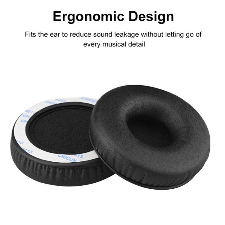 2 PCS For Sony MDR-XB450AP / XB550 / XB650 / XB400 Earphone Cushion Cover Earmuffs Replacement Earpads with Mesh(Black) - Earmuff & Pad by buy2fix | Online Shopping UK | buy2fix