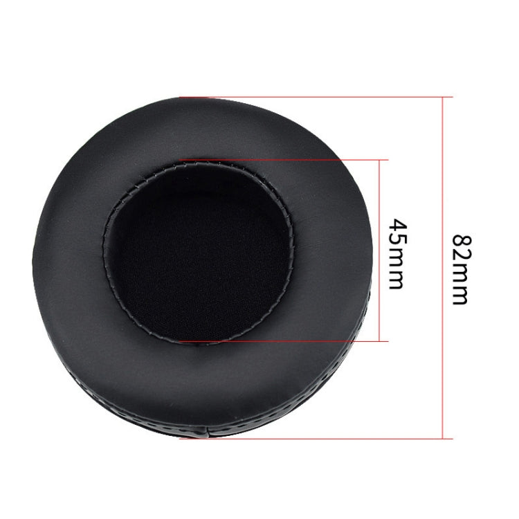2 PCS For Skullcandy / HESH 2.0 HESH Thickened Earphone Cushion Cover Earmuffs Replacement Earpads with White Thread Sewing(Black) - Earmuff & Pad by buy2fix | Online Shopping UK | buy2fix