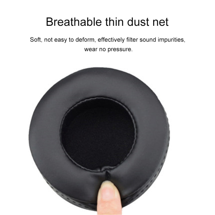 2 PCS For Skullcandy / HESH 2.0 HESH Thickened Earphone Cushion Cover Earmuffs Replacement Earpads with White Thread Sewing(Black) - Earmuff & Pad by buy2fix | Online Shopping UK | buy2fix