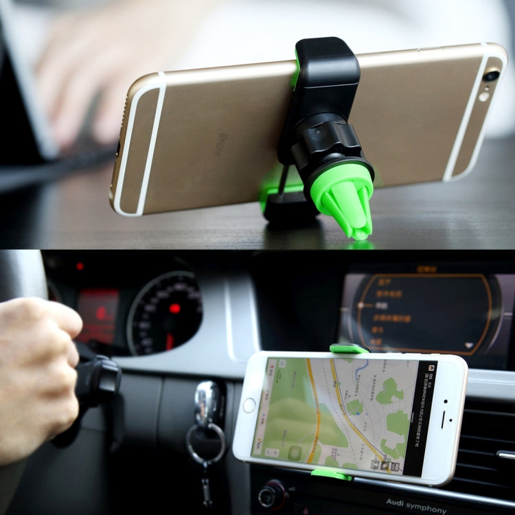 ROCK 360 Degrees Rotating Car Air Vent Mount Phone Holder Stand, Below 6 inch Mobilephones Can Be Used by ROCK