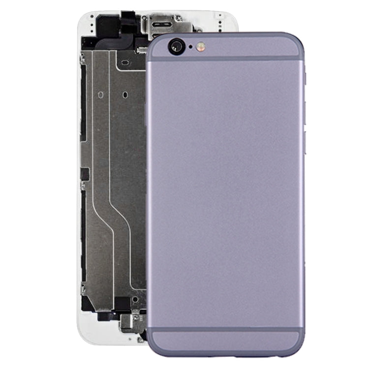 Full Housing Back Cover with Power Button & Volume Button Flex Cable for iPhone 6(Grey) - iPhone 6/6 Plus Parts by buy2fix | Online Shopping UK | buy2fix