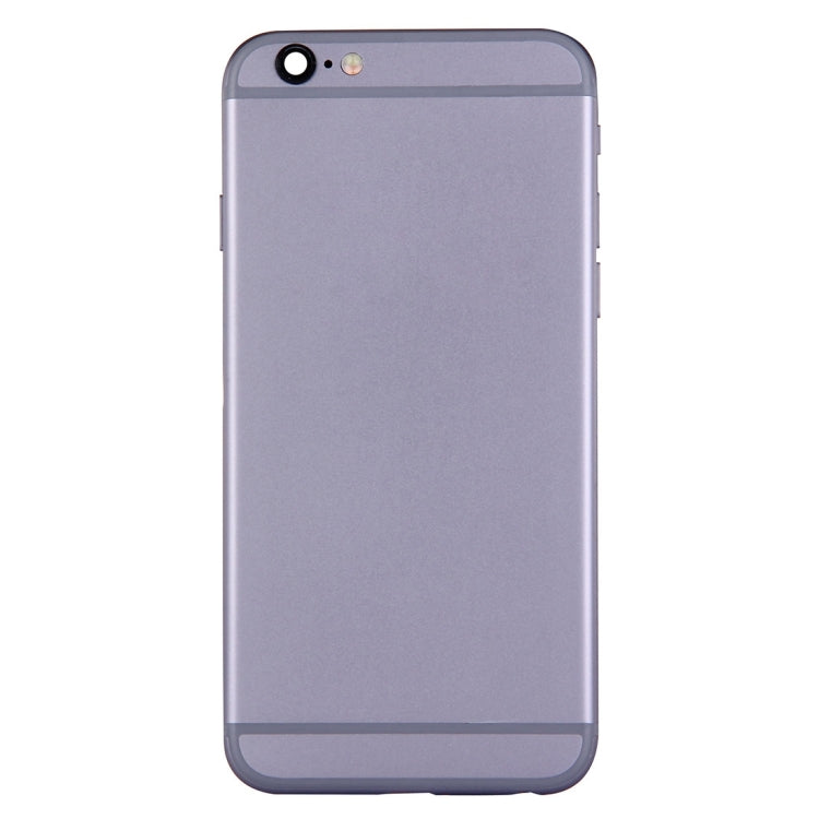 Full Housing Back Cover with Power Button & Volume Button Flex Cable for iPhone 6(Grey) - iPhone 6/6 Plus Parts by buy2fix | Online Shopping UK | buy2fix