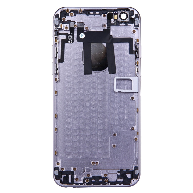 Full Housing Back Cover with Power Button & Volume Button Flex Cable for iPhone 6(Grey) - iPhone 6/6 Plus Parts by buy2fix | Online Shopping UK | buy2fix