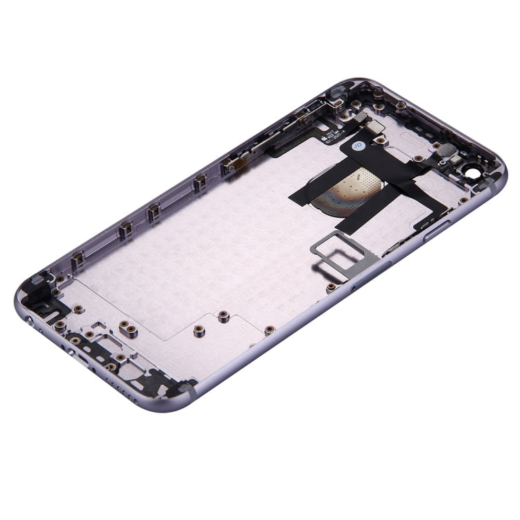 Full Housing Back Cover with Power Button & Volume Button Flex Cable for iPhone 6(Grey) - iPhone 6/6 Plus Parts by buy2fix | Online Shopping UK | buy2fix