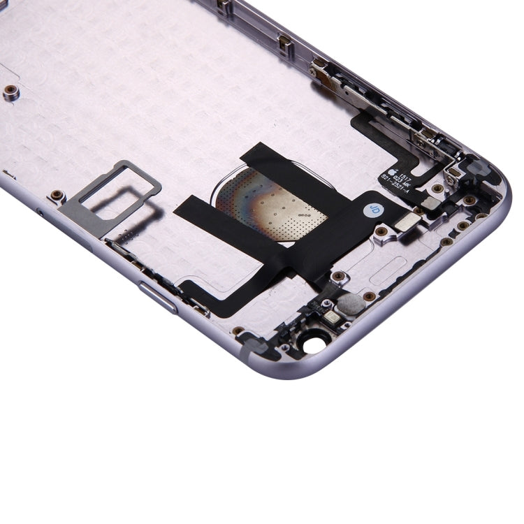 Full Housing Back Cover with Power Button & Volume Button Flex Cable for iPhone 6(Grey) - iPhone 6/6 Plus Parts by buy2fix | Online Shopping UK | buy2fix