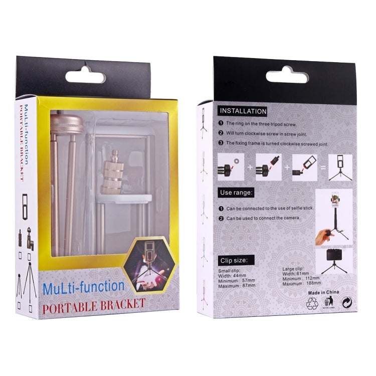 Multi-function Aluminum Alloy Tripod Mount Holder Stand , for iPad, iPhone, Samsung, Lenovo, Sony and other Smartphones & Tablets & Digital Cameras(Gold) by buy2fix